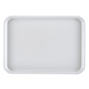 144-1318MT148 Rectangular Market Display Tray - 12 5/8" x 17 3/4" x 11/16", White