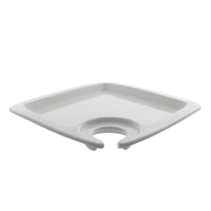 861-WTRSQAPTZR 9" Square Appetizer Plate - Porcelain, White