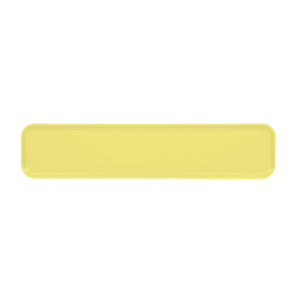 144-630MT145 Rectangular Display Market Pan - 6 7/16" x 30" x 3/4", Yellow