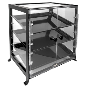 151-157413 Soho Display Case - Attendant Serve, 17 1/4x12 3/4x20 3/4", Black