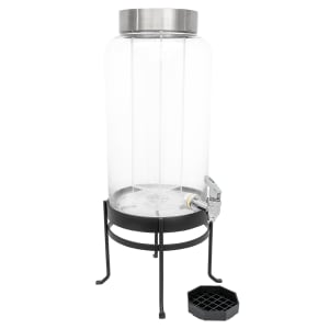 GLASS DRINK DISPENSER 47 WITH STAND FONTANA - FT360-WHI