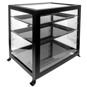 151-157513 Soho Display Case - Attendant Seve, 21 1/4x15 3/4x20 3/4", Black
