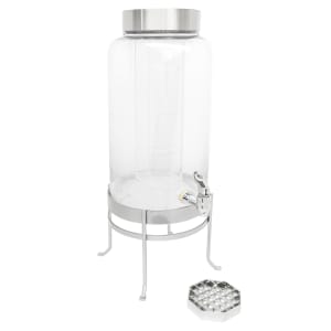 GLASS DRINK DISPENSER 47 WITH STAND FONTANA - FT360-WHI
