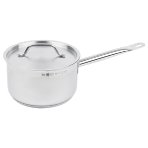 175-3802 2 3/4 qt Optio™ Stainless Steel Saucepan w/ Hollow Metal Handle - Induction Ready 