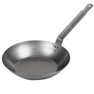 175-58910 9 3/8" Carbon Steel Frying Pan w/ Solid Metal Handle - Induction Ready