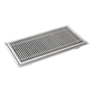 079-TR1260 Floor Trough w/ Subway Style Grating - 60"W x 12"D, Stainless Steel