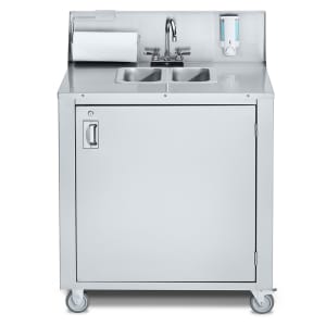 828-CVPHS2C 34 1/2" Portable Sink w/ 6"D Bowl, Cold Water
