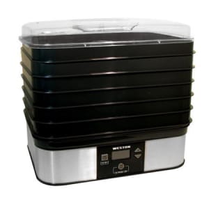 041-750401W 6 Tray Food Dehydrator w/ Digital Thermostat - Plastic, 120v