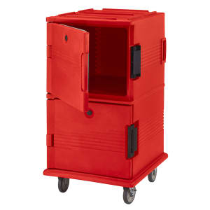 144-UPC1600HD158 Ultra Camcart® Insulated Food Carrier w/ (24) Pan Capacity, Hot Red