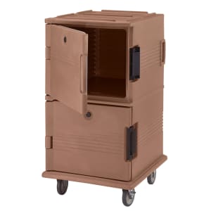 144-UPC1600HD157 Ultra Camcart® Insulated Food Carrier w/ (24) Pan Capacity, Coffee Beige