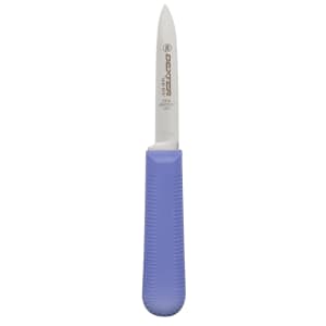 135-15303P SANI-SAFE® 3 1/4" Paring Knife w/ Polypropylene Purple Handle, Carbon Steel