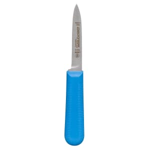 135-15303C SANI-SAFE® 3 1/4" Paring Knife Set w/ Polypropylene Blue Handle, Carbon Steel