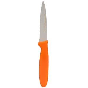 135-15563 SANI-SAFE® 3 1/2" Paring Knife w/ Polypropylene Orange Handle, Carbon Steel