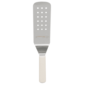 Dexter Russell PS286-8PCP SANI-SAFE® 8&quot;x 3&quot; Perforated Turner w/ Polypropylene White Handle, Stainless Steel