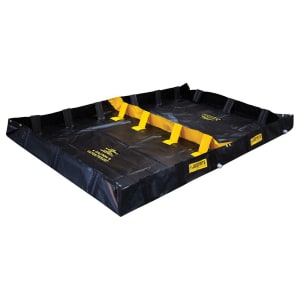 332-28570 2 Zone Decontamination Station - 120"L x 72"W x 8"H, PVC Coated Fabric, Black