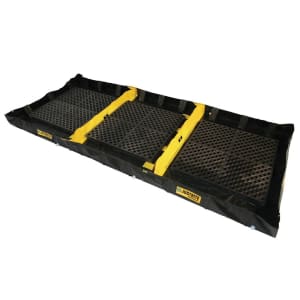 332-28572 3 Zone Decontamination Station - 192"L x 72"W x 8"H, PVC Coated Fabric, Black