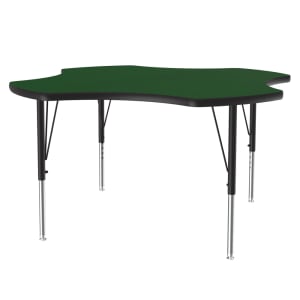 228-A48CLO39 48" Square Activity Table w/ 1 1/4" High Pressure Top, Green