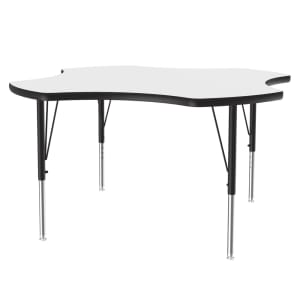 228-A48CLO48 48" Square Activity Table w/ 1 1/4" High Pressure Top, White