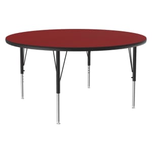 228-A48RND35 48" Round Table w/ 1 1/4" High Pressure Top, Red