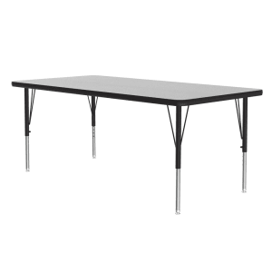 228-AM3060REC15 60" EconoLine Rectangular Activity Table w/ Gray Granite Top, 29"H