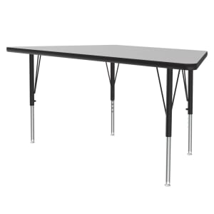 228-AM3060TRP15 60" EconoLine Trapezoid Activity Table w/ Gray Granite Top, 29"H