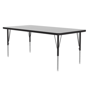 228-AM3072REC15 72" EconoLine Rectangular Activity Table w/ Gray Granite Top, 29"H