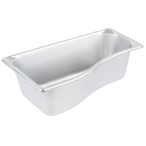175-3100340 Super Pan® Shapes Third Size Steam Pan - Wild, Stainless Steel