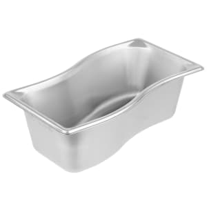 175-3100341 Super Pan® Shapes Steam Table Wild Inner Pan - 1/3 Size, 4" Deep, 22 ga Stainless Steel