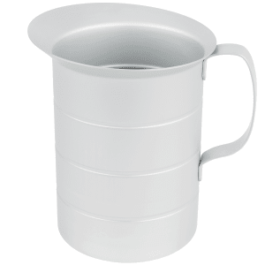 Measuring Cup, 4 quart, with pouring lip, graduation markings on side,  aluminum