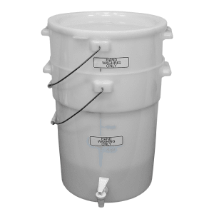 144-HWSS148 Mobile Hand Washing System w/ (1) Clean Water Pail & (1) Waste Water Pail