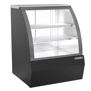118-CDR3HC1B 37-1/4" Full Service Deli Case w/ Curved Glass - (3) Levels, 120v