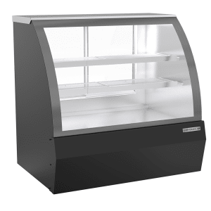 118-CDR4HC1B 49-1/4" Full Service Deli Case w/ Curved Glass - (3) Levels, 120v
