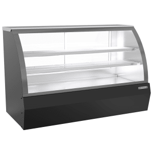 118-CDR6HC1B 73 11/16" Full Service Deli Case w/ Curved Glass - (3) Levels, 120v