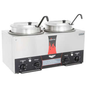 175-72029 (2) 7 qt Countertop Soup Warmer w/ Thermostatic Controls, 120v