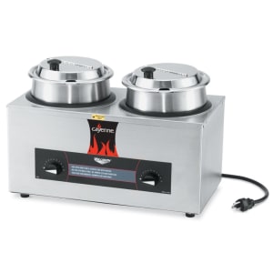 175-72040 (2) 4 1/8 qt Countertop Soup Warmer w/ Thermostatic Controls, 120v