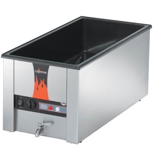 175-72056 Cayenne 4/3 Counter Warmer w/ 2 Dome Element, 1600 Watt, Export
