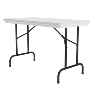 228-R244823 48" R-Series Rectangular Folding Table w/ Gray Granite Plastic Top, 29"H