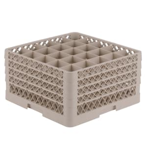 175-TR6BBBB Traex® Glass Rack w/ (25) Compartments - (4) Extenders, Beige