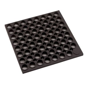 080-RBMH35KR Anti Fatigue Floor Mat - 3' x 5', Rubber, Black