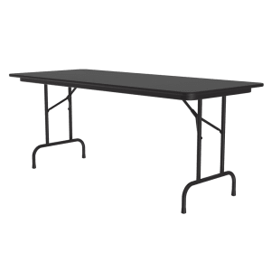 228-CF3060PX07 60" Rectangular Folding Table w/ Black Granite Top, 29"H