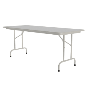 228-CF3072M15 72" Rectangular Folding Table w/ Gray Granite Melamine Top, 29"H