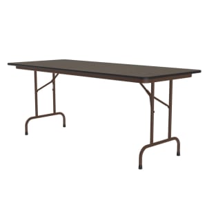 228-CF3096M01 96" Rectangular Folding Table w/ Walnut Melamine Top, 29"H