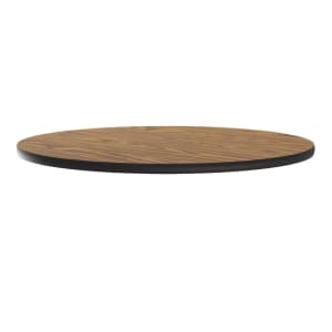 228-CT60R06 60" Round Cafe Breakroom Table Top, 1 1/4" High Pressure, Oak