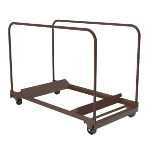 228-T606001 Table Truck w/ 10 Folding Table Capacity, Steel, Brown