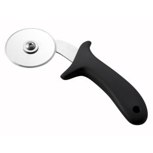 080-PPC2 2 1/2" Pizza Cutter w/ Black Plastic Handle, Stainless Steel