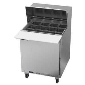 118-SPE27HC12MB 27" Hydrocarbon Series Mega Top Sandwich/Salad Prep Table w/ Refrigerated Ba...