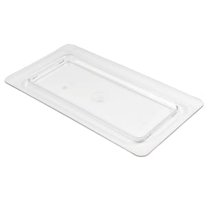 144-30CFC135 ColdFest Food Pan Cover - 1/3 Size, Flat, Clear