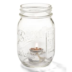 461-1600C Firefly Tealight Candle Holder for HD8 Fuel Cell - Jar Only, Clear