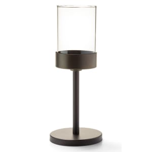 461-272BZ Mod Candlestick Base w/ Shade Support, 6 3/4 x 4", Dark Bronze