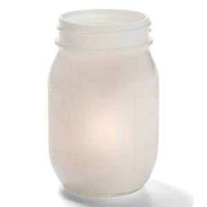 461-1600SL Firefly Tealight Candle Holder for HD8 Fuel Cell - 5 1/4" x 3", Satin Linen